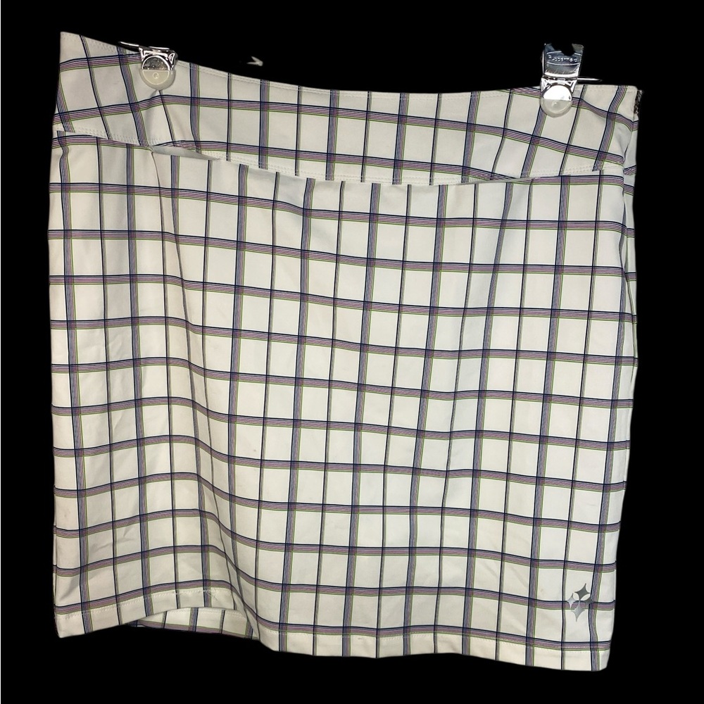 4 All byJofit White, Blue and Red Plaid Golf Skort Women’s Size 12